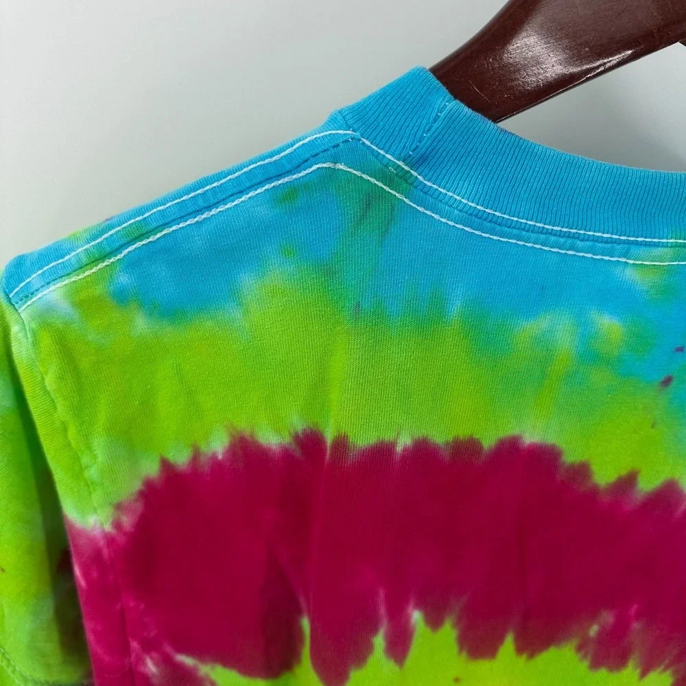 Alstyle Apparel & Activewear Rainbow Spiral Tie Dye T-Shirt Multicolor Size L‎